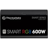 Thermaltake Smart RGB, 600 Watt alimentation  Noir, 2x PCIe