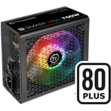 Thermaltake Smart RGB, 700 Watt alimentation  Noir, 700 W, 230 V, 50 - 60 Hz, 9 A, Actif, 120 W