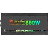 Thermaltake Toughpower PF1 unité d'alimentation d'énergie 24-pin ATX Noir alimentation modulaire 850 watt Noir, 6x PCIe, 850 W, 100 - 240 V, 1020 W, 50/60 Hz, 12 A, Actif