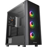 Thermaltake V250 TG ARGB Midi Tower Noir, Moyens tours Noir, Midi Tower, PC, Noir, ATX, micro ATX, Mini-ITX, SPCC, Jouer