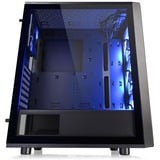 Thermaltake Versa J25 TG RGB Midi Tower Noir, boîtier pc Noir | 2x USB-A | RGB | Verre Trempé