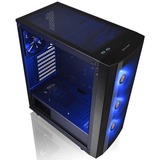 Thermaltake Versa J25 TG RGB Midi Tower Noir, boîtier pc Noir | 2x USB-A | RGB | Verre Trempé