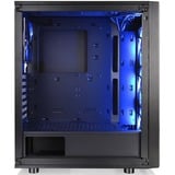 Thermaltake Versa J25 TG RGB Midi Tower Noir, boîtier pc Noir | 2x USB-A | RGB | Verre Trempé
