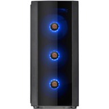 Thermaltake Versa J25 TG RGB Midi Tower Noir, boîtier pc Noir | 2x USB-A | RGB | Verre Trempé