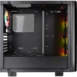 Thermaltake View 21 TG RGB Plus Midi Tower Noir, boîtier pc Noir | 2x USB-A | RGB | Verre Trempé