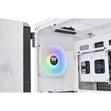 Thermaltake View 51 TG ARGB Snow Midi Tower Blanc, boîtier pc Blanc | 4x USB-A | 1x USB-C | RGB | Verre Trempé