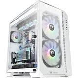 Thermaltake View 51 TG ARGB Snow Midi Tower Blanc, boîtier pc Blanc | 4x USB-A | 1x USB-C | RGB | Verre Trempé