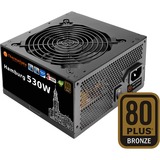 Thermaltake W0392RE unité d'alimentation d'énergie 530 W 20+4 pin ATX ATX Noir alimentation Noir, 530 W, 100 - 240 V, 600 W, 50 - 60 Hz, 10 A, Actif, Vente au détail