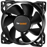 be quiet! Pure Wings 2 80mm, Ventilateur de boîtier Noir, Connecteur de ventilateur à 3 broches