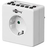 goobay 55542 Prise intelligente 3600 W Blanc, Minuteur Blanc, Avec fil, Intérieure, Blanc, IP20, CE, WEEE, GS: TÜV Süd, 3600 W