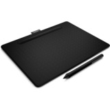 Wacom Intuos M Bluetooth tablette graphique Noir 2540 lpi 216 x 135 mm USB/Bluetooth Noir, Avec fil &sans fil, 2540 lpi, 216 x 135 mm, USB/Bluetooth, 7 mm, Stylo