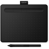 Wacom Intuos S tablette graphique Noir 2540 lpi 152 x 95 mm USB/Bluetooth Noir, Avec fil &sans fil, 2540 lpi, 152 x 95 mm, USB/Bluetooth, 7 mm, Stylo