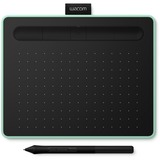 Wacom Intuos S tablette graphique Noir, Vert 2540 lpi 152 x 95 mm USB/Bluetooth Vert clair, Avec fil &sans fil, 2540 lpi, 152 x 95 mm, USB/Bluetooth, 7 mm, Stylo