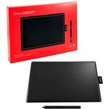 Wacom One by Medium tablette graphique Noir, Rouge 2540 lpi 216 x 135 mm USB Noir/Rouge, Avec fil, 2540 lpi, 216 x 135 mm, USB, Stylo, Noir, Rouge