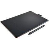 Wacom One by Medium tablette graphique Noir, Rouge 2540 lpi 216 x 135 mm USB Noir/Rouge, Avec fil, 2540 lpi, 216 x 135 mm, USB, Stylo, Noir, Rouge