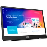 AOC 16T2 écran plat de PC 39,6 cm (15.6") 1920 x 1080 pixels Full HD LED Écran tactile Noir 15.6" Touchscreen-Moniteur Noir, 39,6 cm (15.6"), 1920 x 1080 pixels, Full HD, LED, 4 ms, Noir