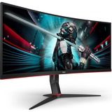 AOC CU34G2X/BK 34" incurvé UltraWide Gaming Moniteur Noir, 86,4 cm (34"), 3440 x 1440 pixels, Quad HD, LED, 1 ms, Noir, Rouge