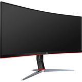 AOC G2 CU34G2/BK LED display 86,4 cm (34") 3440 x 1440 pixels Quad HD Noir, Rouge, Moniteur gaming Noir/Rouge, 86,4 cm (34"), 3440 x 1440 pixels, Quad HD, LED, 1 ms, Noir, Rouge