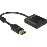 DeLOCK Displayport > HDMI, Adaptateur Noir, 0,2 mètres
