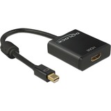 DeLOCK Mini DisplayPort > HDMI, Adaptateur Noir, 0,2 mètres, 4K