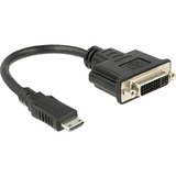 DeLOCK Mini HDMI > DVI-D, Adaptateur Noir, 0,2 mètres