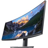 Dell UltraSharp U4919DW 49" incurvé Moniteur Noir/Argent, 2x HDMI, DisplayPort, 5x USB-A 3.2 (5 Gbit/s), 2x USB-B 3.0, USB-C