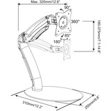 Digitus Support universel pour moniteur LED Noir