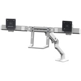 Ergotron HX Desk Dual Monitor Arm, Support de moniteur Blanc, Boulon traversant, 15,9 kg, 81,3 cm (32"), 400 x 400 mm, Réglage de la hauteur, Blanc