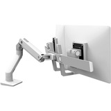 Ergotron HX Desk Dual Monitor Arm, Support de moniteur Blanc, Boulon traversant, 15,9 kg, 81,3 cm (32"), 400 x 400 mm, Réglage de la hauteur, Blanc