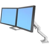 Ergotron HX Desk Dual, Support de moniteur Blanc