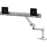 Ergotron LX Desk Dual Direct Arm, Support de moniteur Blanc, Autonome, 9,9 kg, 63,5 cm (25"), 100 x 100 mm, Réglage de la hauteur, Blanc