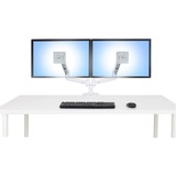 Ergotron LX Dual Side-by-Side Arm, Support de moniteur Blanc, 18,1 kg, 68,6 cm (27"), 75 x 75 mm, 100 x 100 mm, Réglage de la hauteur, Blanc