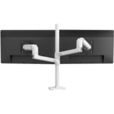 Ergotron LX Dual Stacking Arm, Support de moniteur Blanc, Pince, 9,1 kg, 101,6 cm (40"), 100 x 100 mm, Réglage de la hauteur, Blanc