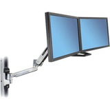 Ergotron LX HD Sit-Stand Wall Mount, Support mural Aluminium, 13,6 kg, 116,8 cm (46"), 75 x 75 mm, 400 x 400 mm, Argent