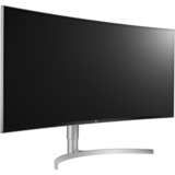 LG 38WK95C-W LED display 95,2 cm (37.5") 3840 x 1600 pixels UltraWide Quad HD+ Argent, Blanc, Moniteur gaming Noir/Argent, 95,2 cm (37.5"), 3840 x 1600 pixels, UltraWide Quad HD+, LED, 5 ms, Argent, Blanc