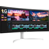 LG 38WN95C-W écran plat de PC 96,5 cm (38") 3840 x 1600 pixels UltraWide Quad HD Noir, Argent, Blanc, Moniteur LED Noir (Mat), 96,5 cm (38"), 3840 x 1600 pixels, UltraWide Quad HD, 1 ms, Noir, Argent, Blanc