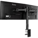 iiyama Double bras de support de bureau DS1002C-B1, Support de moniteur Noir