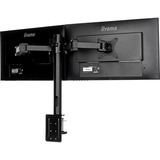 iiyama Double bras de support de bureau DS1002C-B1, Support de moniteur Noir
