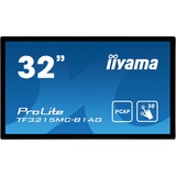 iiyama ProLite TF3215MC-B1AG, Affichage public Noir, 81,3 cm (32"), 1920 x 1080 pixels, Full HD, LED, 8 ms, Noir