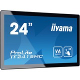 iiyama Prolite TF2415MC-B2 23.8" Touchscreen-Moniteur  Noir, 60,5 cm (23.8"), 1920 x 1080 pixels, Full HD, VA, 16 ms, Noir