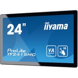 iiyama Prolite TF2415MC-B2 23.8" Touchscreen-Moniteur  Noir, 60,5 cm (23.8"), 1920 x 1080 pixels, Full HD, VA, 16 ms, Noir