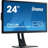 iiyama XB2483HSU-B3 23.8", Moniteur LED Noir, VGA, DisplayPort, HDMI, Pivot, Audio