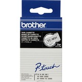 Brother 9mm Ruban pour étiqueteuse 1 pièce(s), TC, Noir sur transparent, Brother PT2000, PT3000, PT500, PT5000, PT8E, 9 mm, 7,7 m
