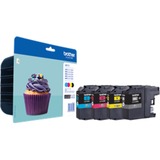 Brother Cartouche d'encre MultiPack LC-123VALBP d'origine noir, cyan, magenta et jaune