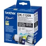 Brother DK-11209 ruban d'étiquette Noir sur blanc Noir sur blanc, 800 pièce(s), DK, Blanc, Thermique directe, Chine