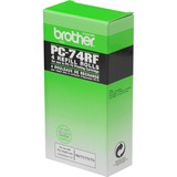 Brother PC-74RF consommable pour télécopieur Bobine de télécopie 144 pages Noir 4 pièce(s), Ruban 144 pages, Noir, FAXT72 / FAXT74 / FAXT76 / FAXT78 / FAXT7 Plus / FAXT92 / FAXT94 / FAXT96 / FAXT98 / FAXT102 /..., Bobine de télécopie, Boîte, Transfert thermique