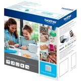 Brother PT-P710BTH - P-touch CUBE Plus - imprimante d’étiquettes rechargeable Bluetooth, Imprimante d'étiquettes Blanc, TZe, Transfert thermique, 180 x 360 DPI, 20 mm/sec, Avec fil &sans fil, Noir