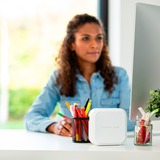 Brother PT-P710BTH - P-touch CUBE Plus - imprimante d’étiquettes rechargeable Bluetooth, Imprimante d'étiquettes Blanc, TZe, Transfert thermique, 180 x 360 DPI, 20 mm/sec, Avec fil &sans fil, Noir