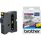 Brother Ruban pour étiqueteuse 18mm Noir sur jaune, TX, Noir, Brother, PT-7000, PT-8000, PT-PC, 1,8 cm