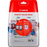 Canon Cartouche d'encre à haut rendement PG-545XL/CL-546XL + Pack économique de papiers photo Rendement élevé (XL), Encre à pigments, 8 ml, 9 ml, 2 pièce(s), Multi pack